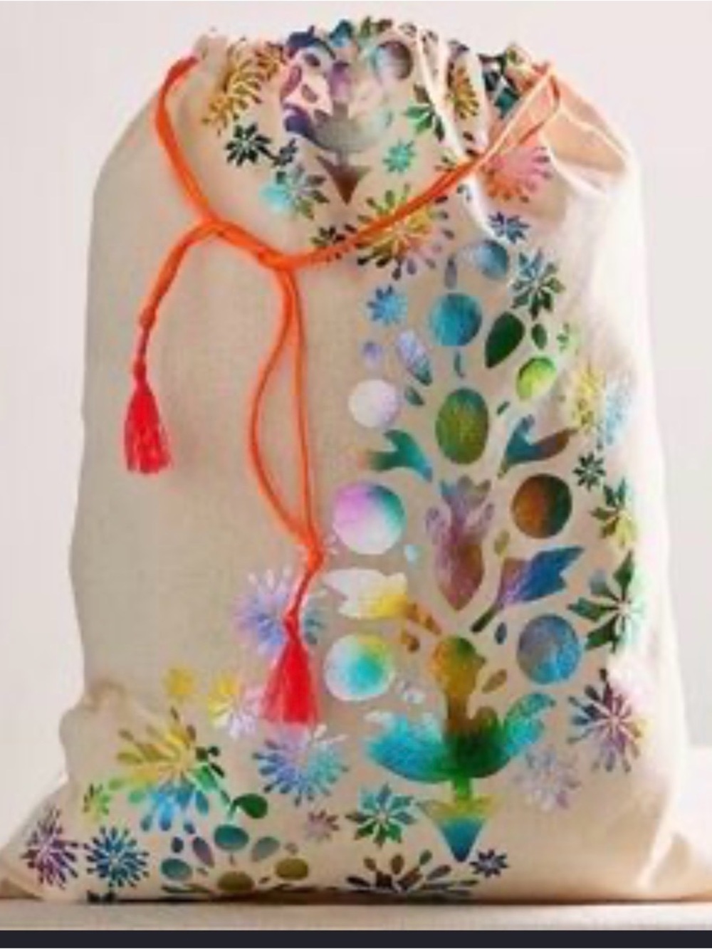 NEW Free People One Perfect Present Gift Sack Embelished Fairy Whimsical Chic